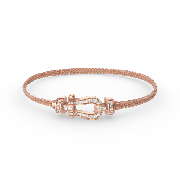 Lumi® FORCE Kleines Hufeisen-Diamantketten-Seilarmband