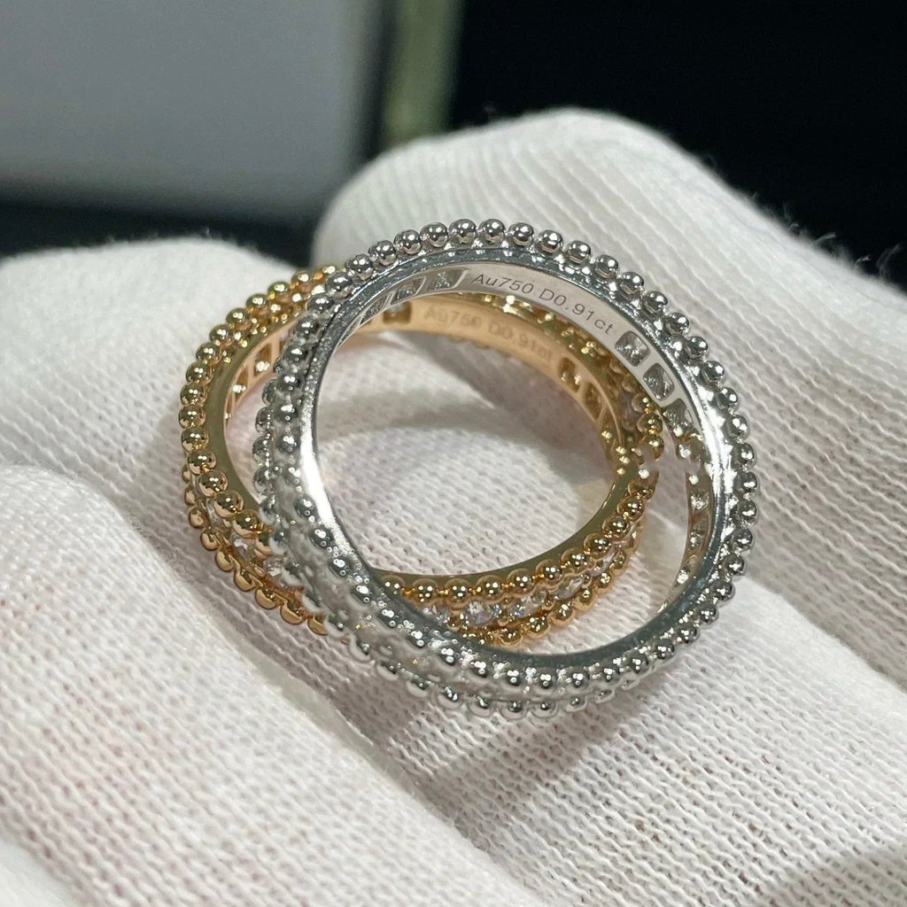 ¡®Lumi¡¯PERLEE DIAMOND SILVER RING