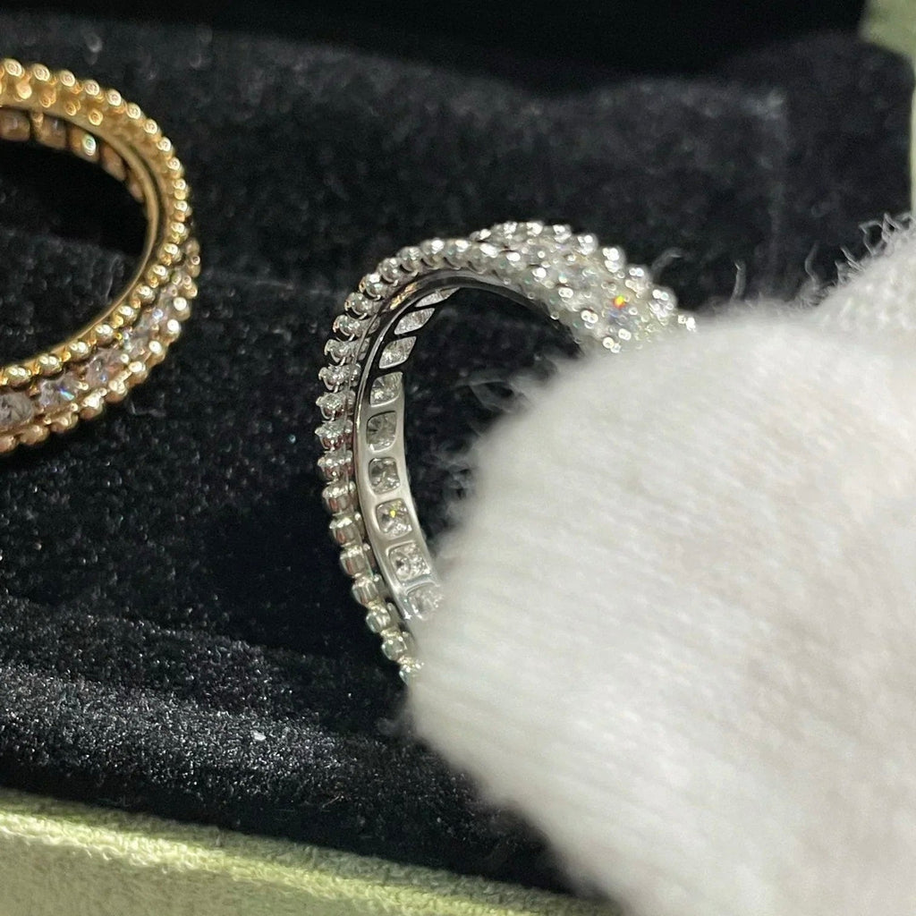 ¡®Lumi¡¯PERLEE DIAMOND SILVER RING