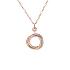 ¡®Lumi¡¯TRINITY SILVER GOLD PINK GOLD NECKLACE