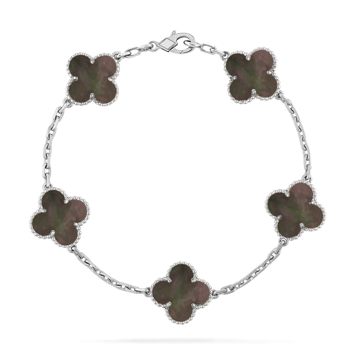 [Lumi]New  CLOVER 5 MOTIF GRAY MOP BRACELET COLLECTION
