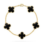 [Lumi]New  CLOVER 5 MOTIF ONYXS BRACELET COLLECTION