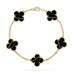 [Lumi jewelry] CLOVER 5 MOTIF PULSAR STONE BRACELET COLLECTION