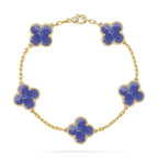 [Lumi jewelry]CLOVER 5 MOTIF BLUE VEINS BRACELET COLLECTION