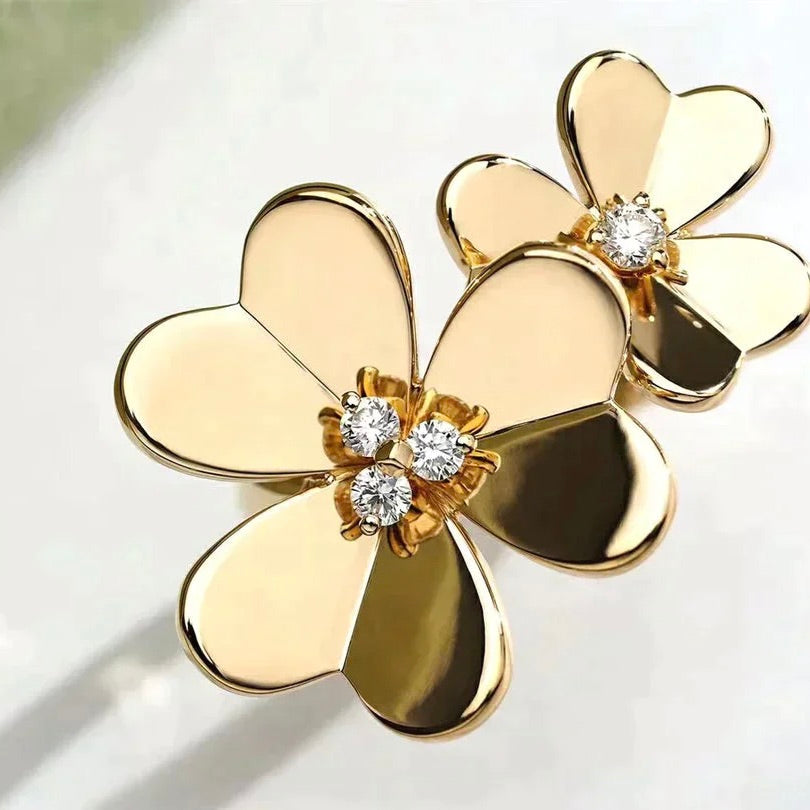 ¡®Lumi¡¯CLOVER COMOS GOLD DIAMOND RING