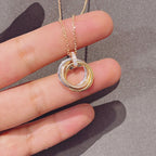 ¡®Lumi¡¯TRINITY NECKLACE GOLD  DIAMONDS