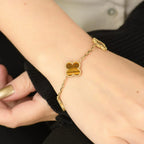 [Lumi] Neue CLOVER 5 MOTIFS TIGER EYE ARMBAND-KOLLEKTION