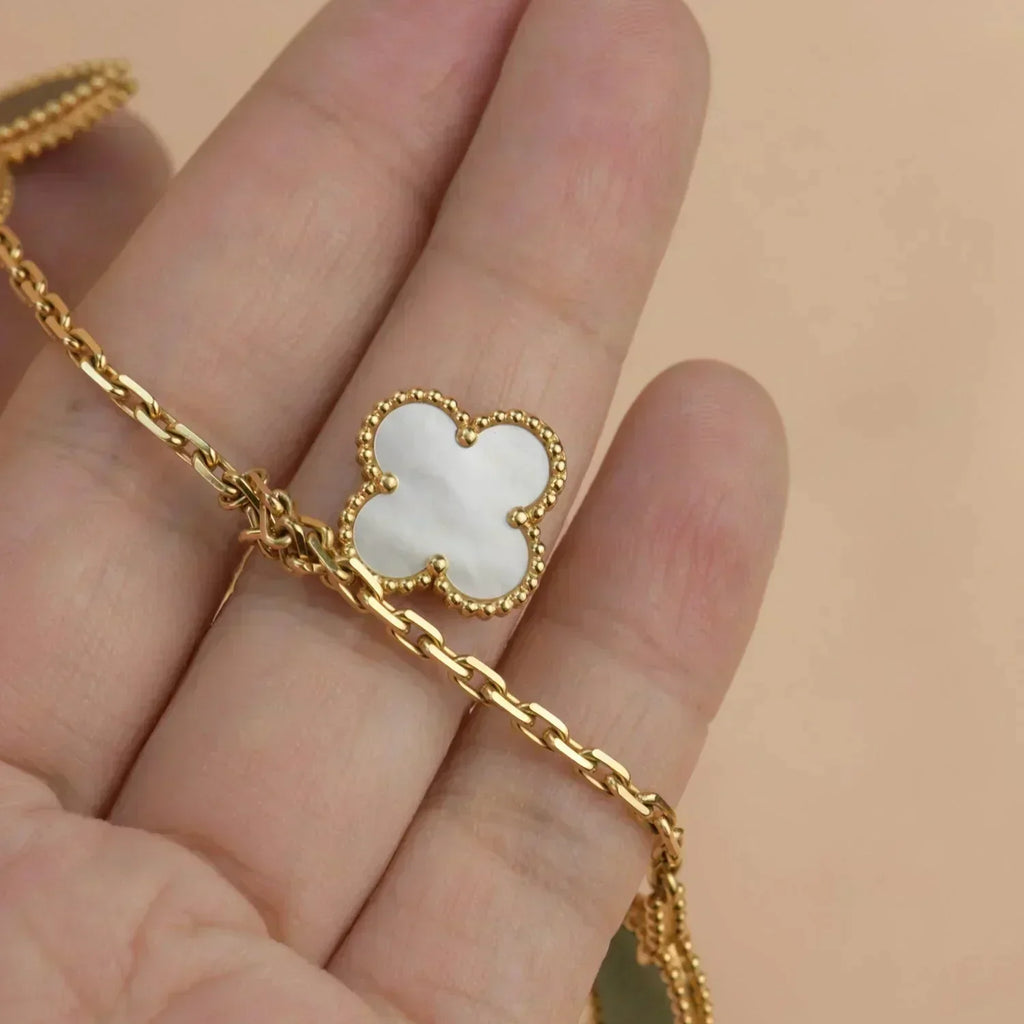 Lumi® Lucky Spring 5 Motiv Goldarmband 