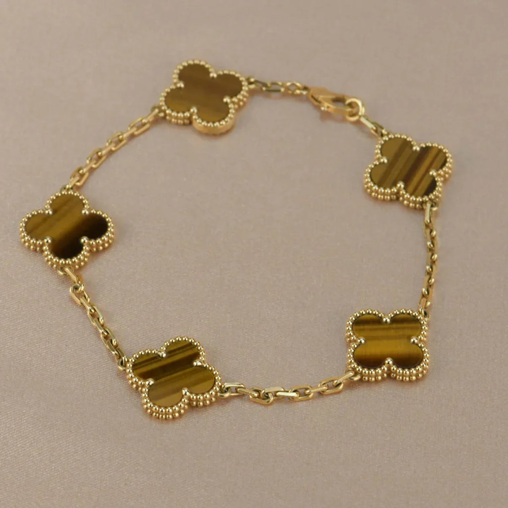 [Lumi] Neue CLOVER 5 MOTIFS TIGER EYE ARMBAND-KOLLEKTION