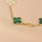 [Lumi]New  CLOVER 5 MOTIF MALACHITE BRACELET COLLECTION