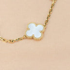 [Lumi]New CLOVER WHITE PEARL MOP 5 MOTIF BRACELET COLLECTION