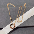¡®Lumi¡¯LOVE NECKLACE 16MM 2 DIAMONDS