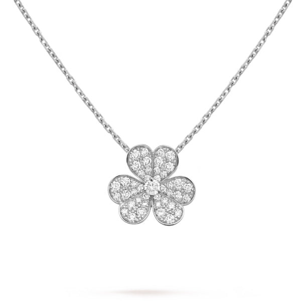 ¡®Lumi¡¯CLOVER DIAMOND NECKLACE SILVER