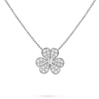 ¡®Lumi¡¯CLOVER DIAMOND NECKLACE SILVER