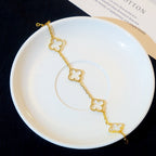 [Lumi jewelry]CLOVER 5 MOTIF ROCK CRYSTAL BRACELET