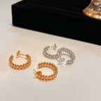 ¡®Lumi¡¯CLASH SMALL HOOP EARRINGS