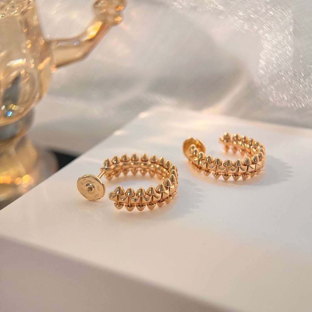 ¡®Lumi¡¯CLASH SMALL HOOP EARRINGS