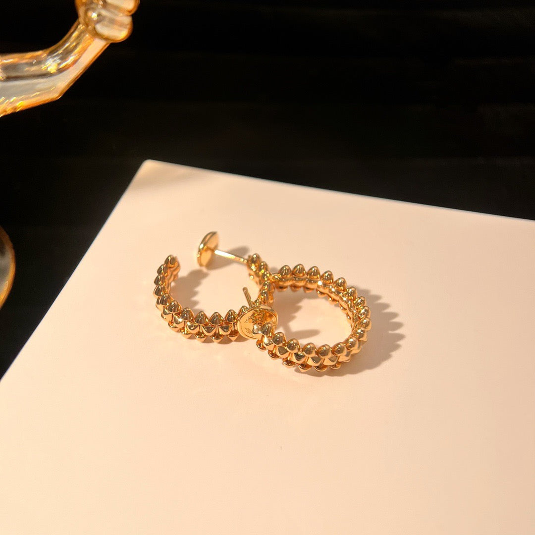 ¡®Lumi¡¯CLASH SMALL HOOP EARRINGS
