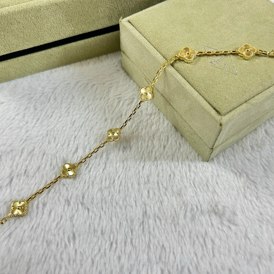 [Lumi]New CLOVER 6 MOTIF DIAMOND BRACELET