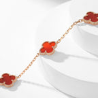 ¡®Lumi¡¯CLOVER 10 MOTIFS CARNELIAN NECKLACE