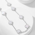 ¡®Lumi¡¯CLOVER 10 MOTIFS WHITE MOTHER OF PEARL NECKLACE