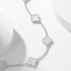 ¡®Lumi¡¯CLOVER 10 MOTIFS WHITE MOTHER OF PEARL NECKLACE