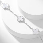 ¡®Lumi¡¯CLOVER 10 MOTIFS WHITE MOTHER OF PEARL NECKLACE