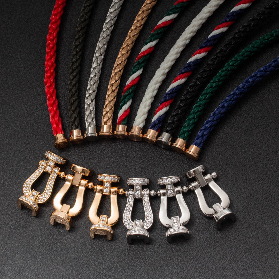 ¡®Lumi¡¯FORCE LARGE HORSESHOE FULL DIAMOND BRACELET GOLD