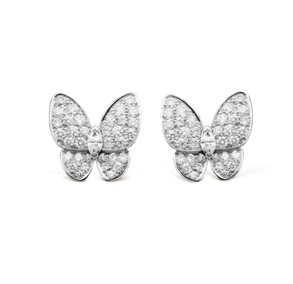 Lumi® Schmetterlings-Ohrringe komplett mit Diamanten