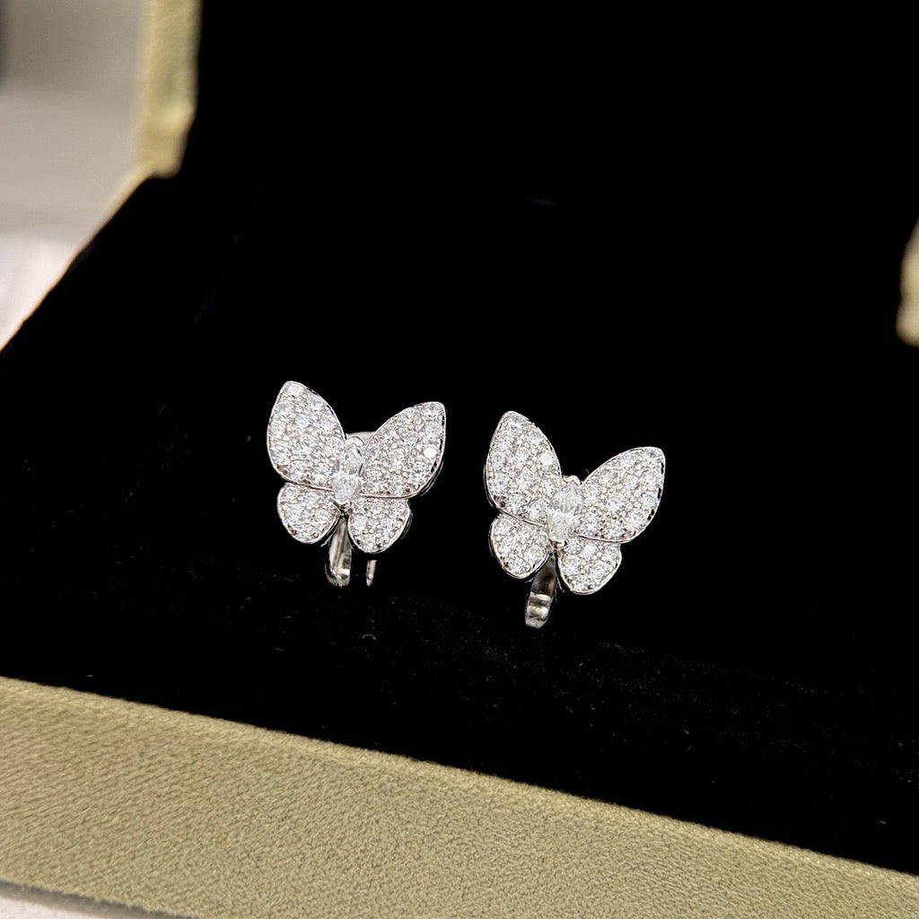 Lumi® Schmetterlings-Ohrringe komplett mit Diamanten
