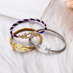 Lumi® FORCE Großes Hufeisenarmband ohne Diamanten, Gold