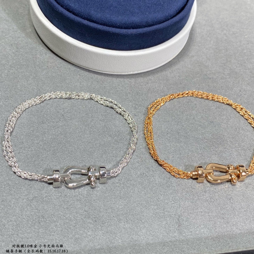 Lumi® FORCE Kleines Hufeisen-Diamantketten-Seilarmband