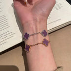 [Lumi]New  CLOVER 5 MOTIF VIOLET BRACELET COLLECTION