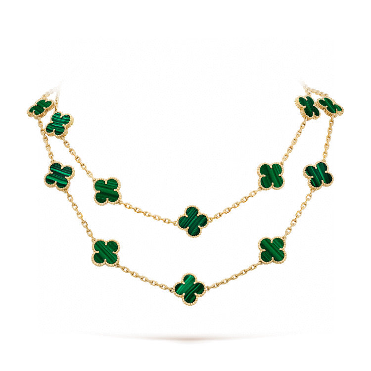 ¡®Lumi¡¯CLOVER 20 MOTIFS MALACHITE GOLD