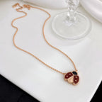 ¡®Lumi¡¯LUCKY  CARNELIANS LADYBUG NECKLACE