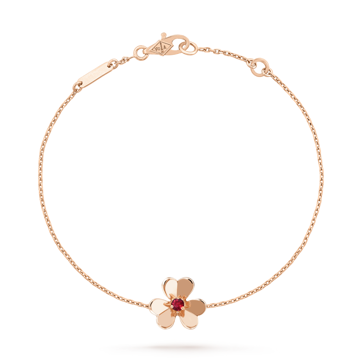 Lumi® FRIVOLE GOLD FLOWER PINK MALACHITE ARMBAND
