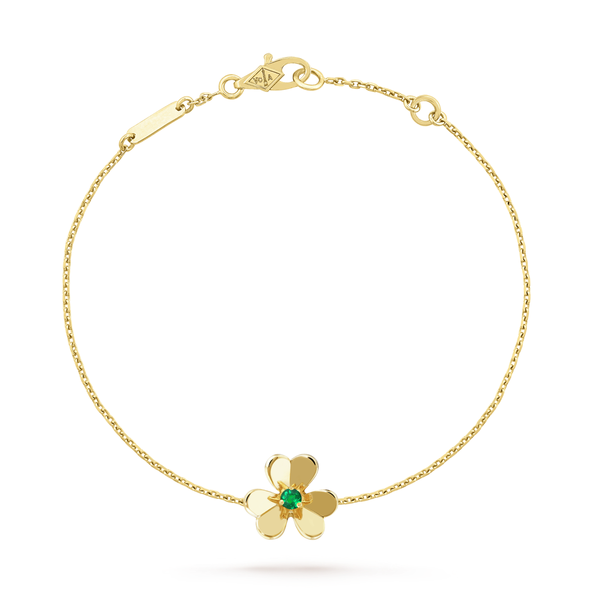 ¡®Lumi¡¯FRIVOLE GOLD FLOWER PINK MALACHITE BRACELET