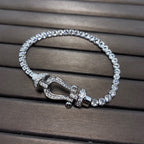 ¡®Lumi¡¯FORCE  HORSESHOE  DIAMOND TENNIS BRACELET