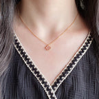 ¡®Lumi¡¯CLOVER 15MM PINK MOTHER-OF-PEARL SINGLE FLOWER NECKLACE