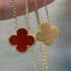 ¡®Lumi¡¯CLOVER 15MM CARNELIAN SINGLE FLOWER NECKLACE