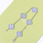 [Lumi jewelry] CLOVER 5 MOTIF PURPLE CHALCEDONY BRACELET COLLECTION