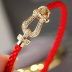 ¡®Lumi¡¯FORCE LARGE HORSESHOE FULL DIAMOND BRACELET GOLD
