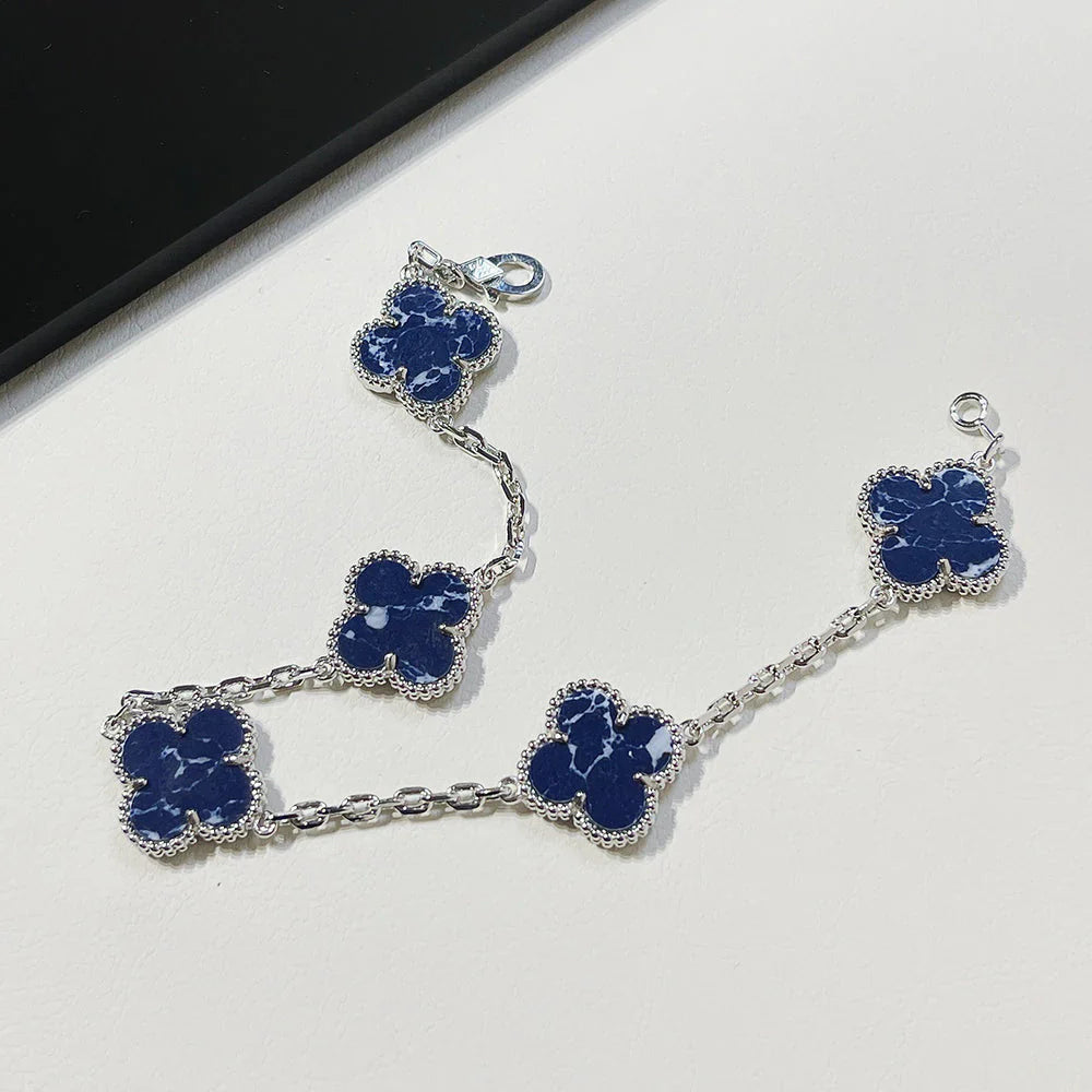 [Lumi jewelry]CLOVER 5 MOTIF PIETERSITE BRACELET COLLECTION