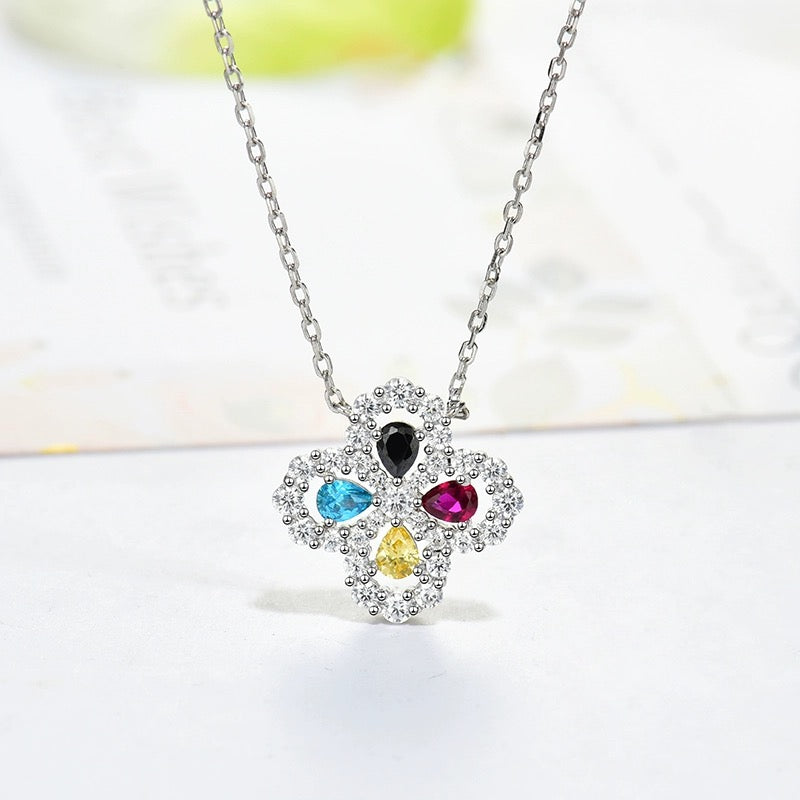 ¡®Lumi¡¯LOOP NECKLACE FULL MOTIF DIAMOND 16MM MULTIPLE COLORS