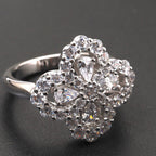 Lumi® Loop Ring Vollmotiv Diamant 16 mm Silber