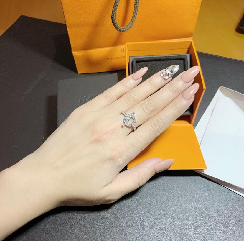¡®Lumi¡¯ECHAPPEE RING SILBER DIAMANT