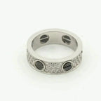 ¡®Lumi¡¯LOVE RING 5.5MM DIAMONDS PAVED CERAMIC