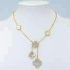 ¡®Lumi¡¯CLOVER MOTHER OF PEARL NECKLACE 6 MOTIF