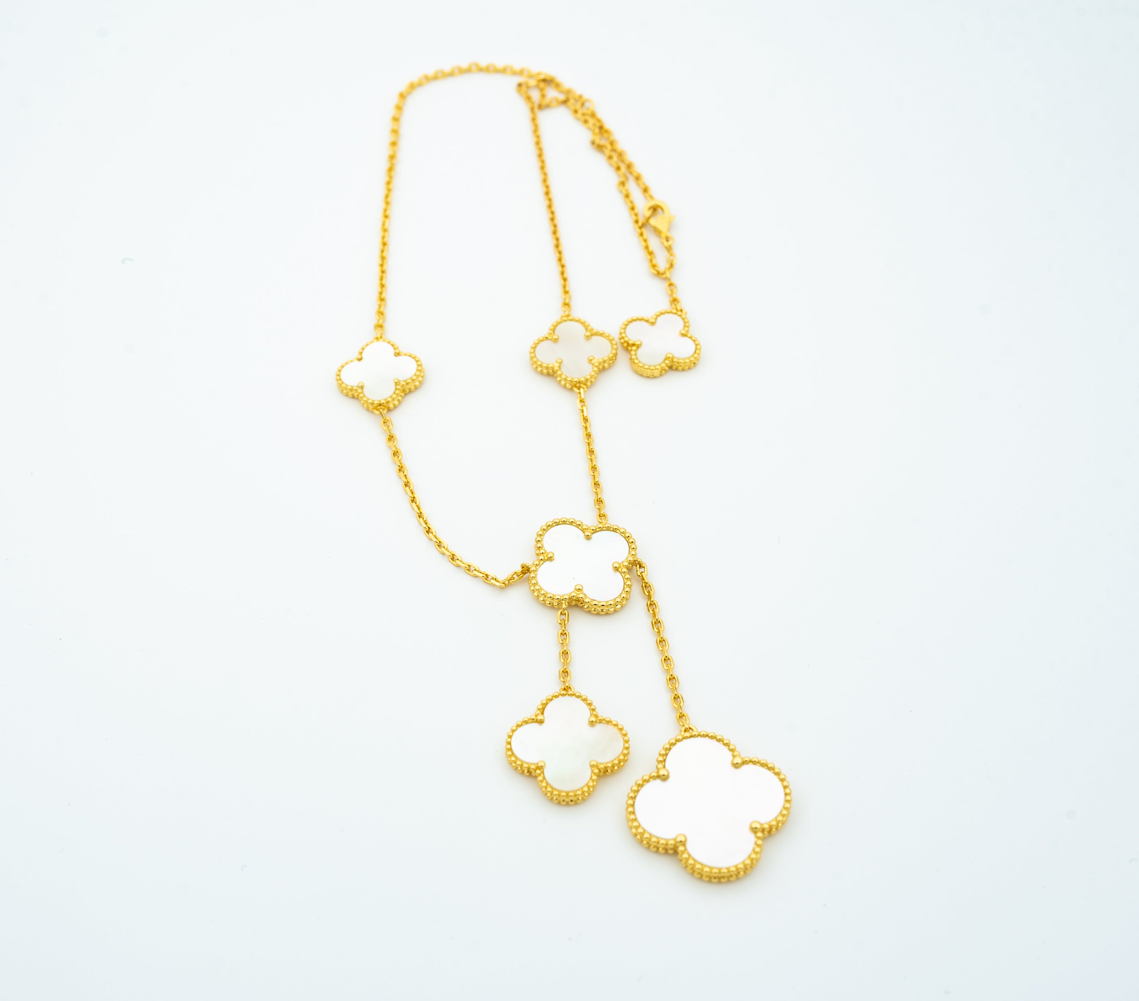 ¡®Lumi¡¯CLOVER MOTHER OF PEARL NECKLACE 6 MOTIF