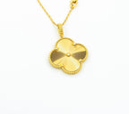 ¡®Lumi¡¯CLOVER 25MM PEDANT NECKLACE GOLD